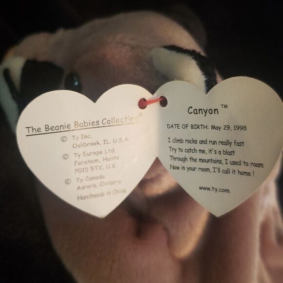 Vintage 1998 TY Beanie Baby CANYON the Cougar - Picture 9 of 9